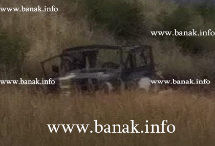 Banak.info մասնագիտացված կայքի ձեռքի տակ են հայտնվել, հայկական դիրքերի չհասած, ադրբեջանական կողմի խոցված մեքենայի լուսանկարները